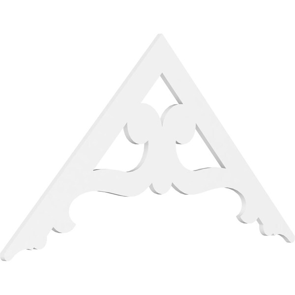 Ekena Millwork Pitch Brontes Architectural Grade PVC Gable Pediment, 72"W x 36"H x 1"P (12/12) GPP072X036X100BRO - main